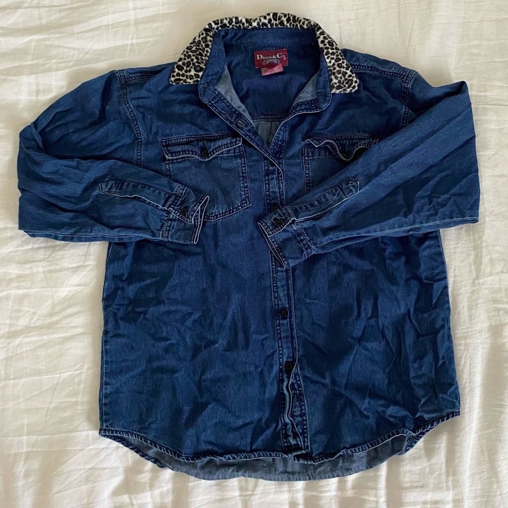 Vintage Denim & Co Jean Jacket Oversized